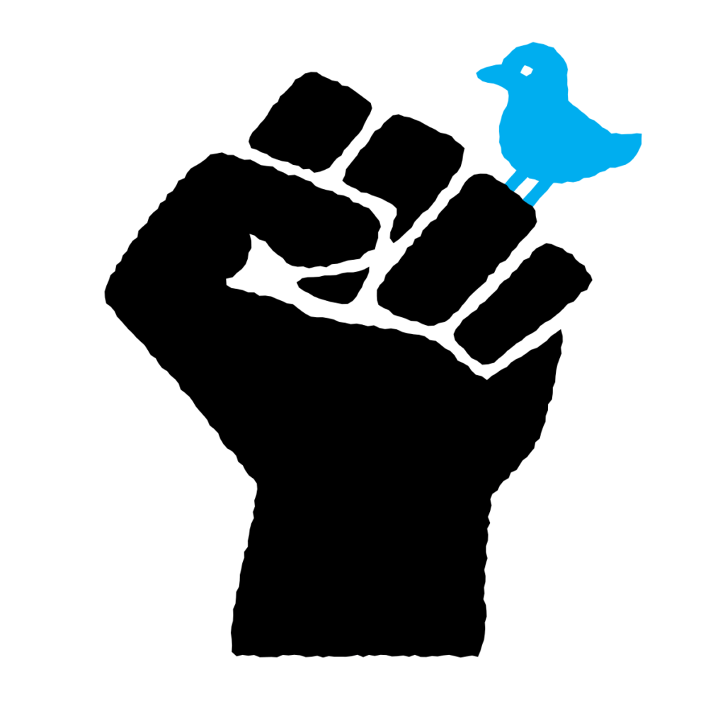 Illustration of a nightingale bird balancing on a closed fist