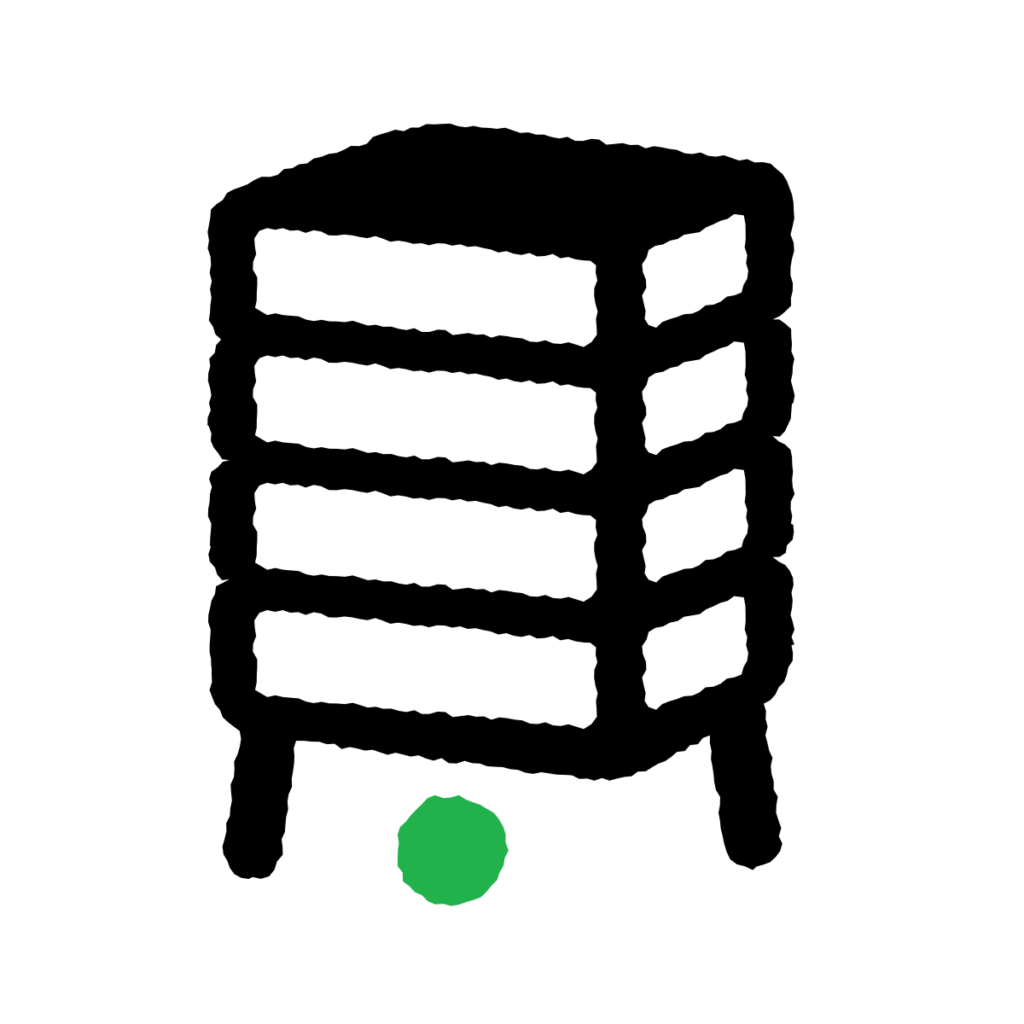 Illustration of mattresses stacked over a pea
