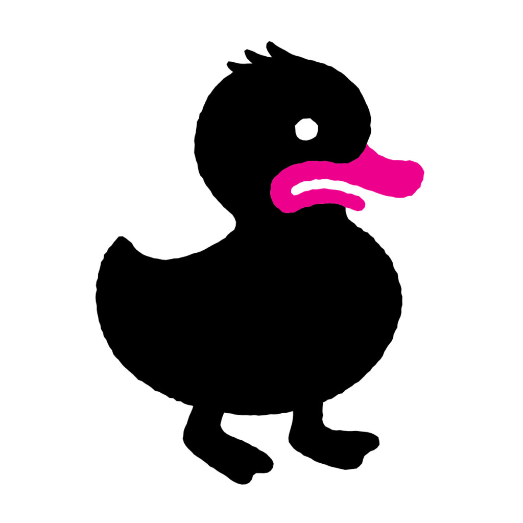 Illustration of an unhappy duckling