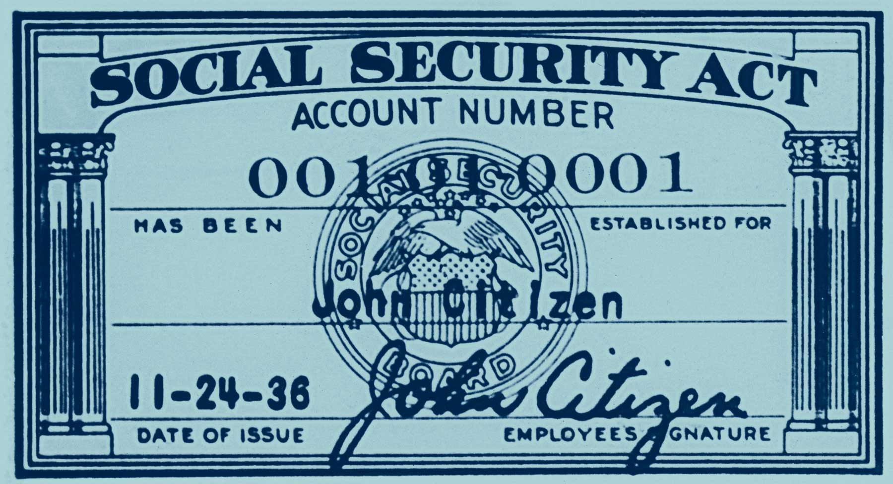 Historic Social Security card