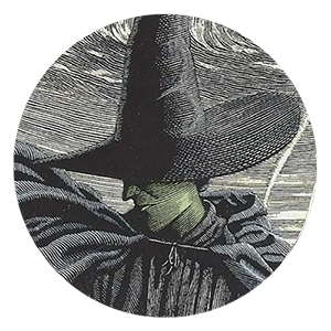 Illustration from "Wicked" novel portrays the Elphaba as green.