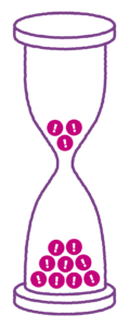 Illustration of a sandglass